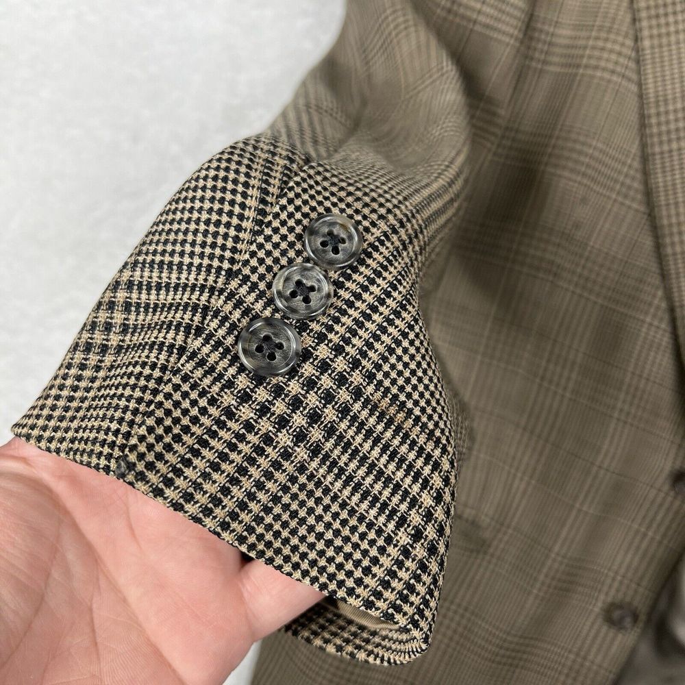 Vintage Givenchy Monsieur Blazer Mens 41R Brown 100% Wool Sports Coat Made USA - Picture 6 of 16